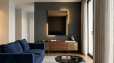 Giove – Grand miroir mural vertical avec cadre