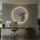 Sole Horloge – Horloge murale miroir soleil LED