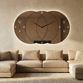 Universo – Horloge murale miroir design à cercles superposés