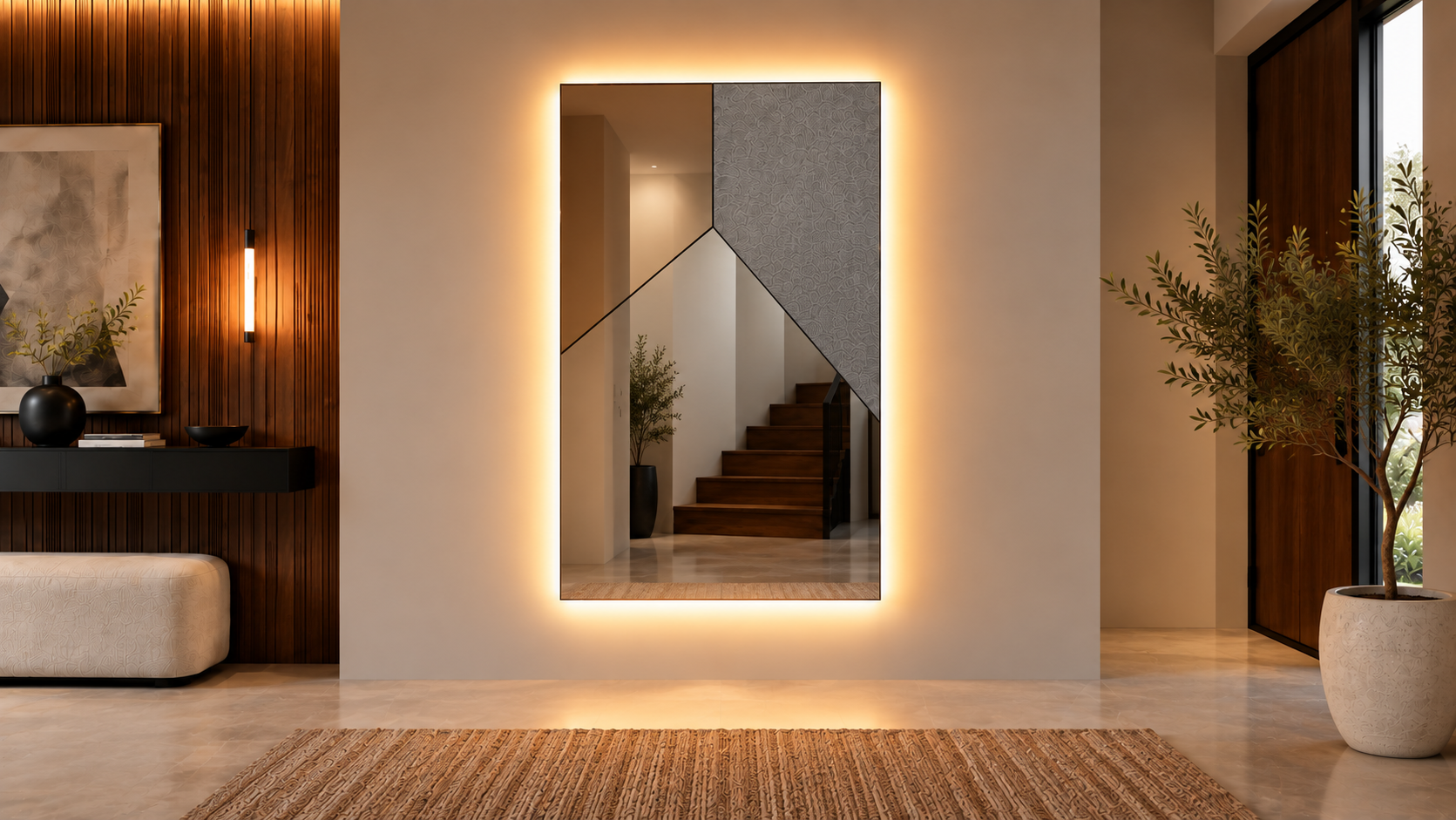 Notte – Miroir rectangulaire élégant avec cadre