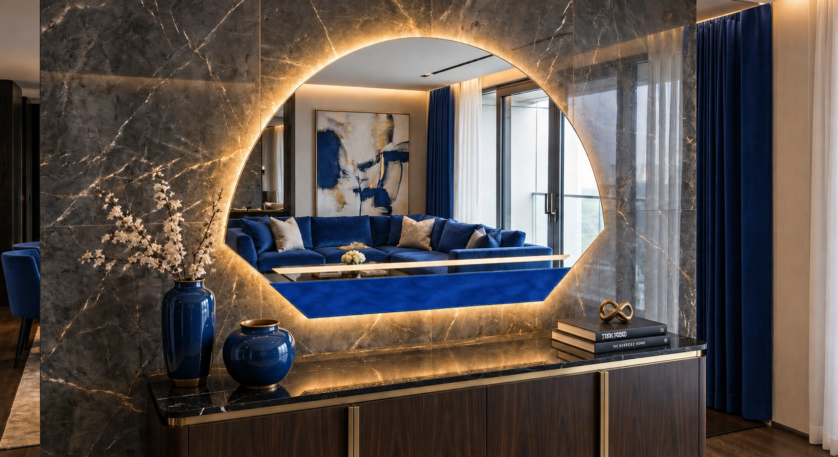Saturno – Miroir mural décoratif personnalisable