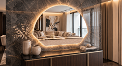 Saturno – Miroir mural décoratif personnalisable