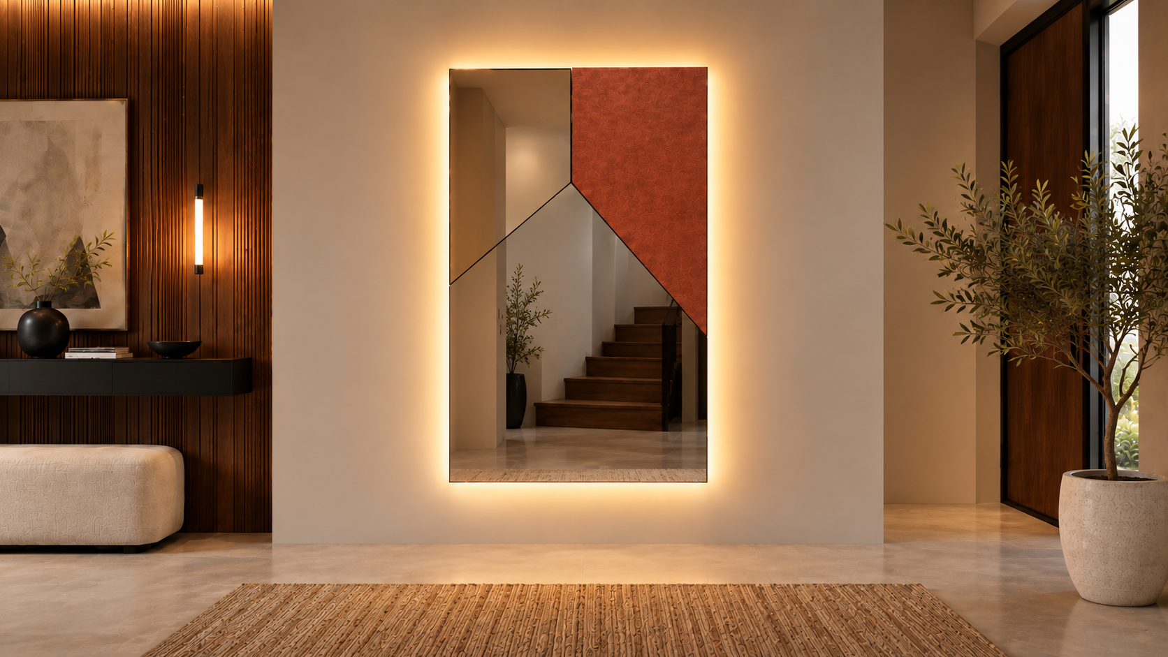 Notte – Miroir rectangulaire élégant avec cadre