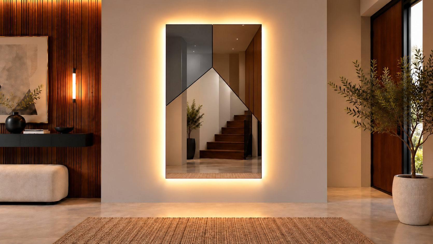 Notte – Miroir rectangulaire élégant avec cadre