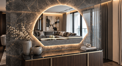 Saturno – Miroir mural décoratif personnalisable