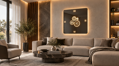 Urano – Horloge murale de luxe à chiffres romains LED