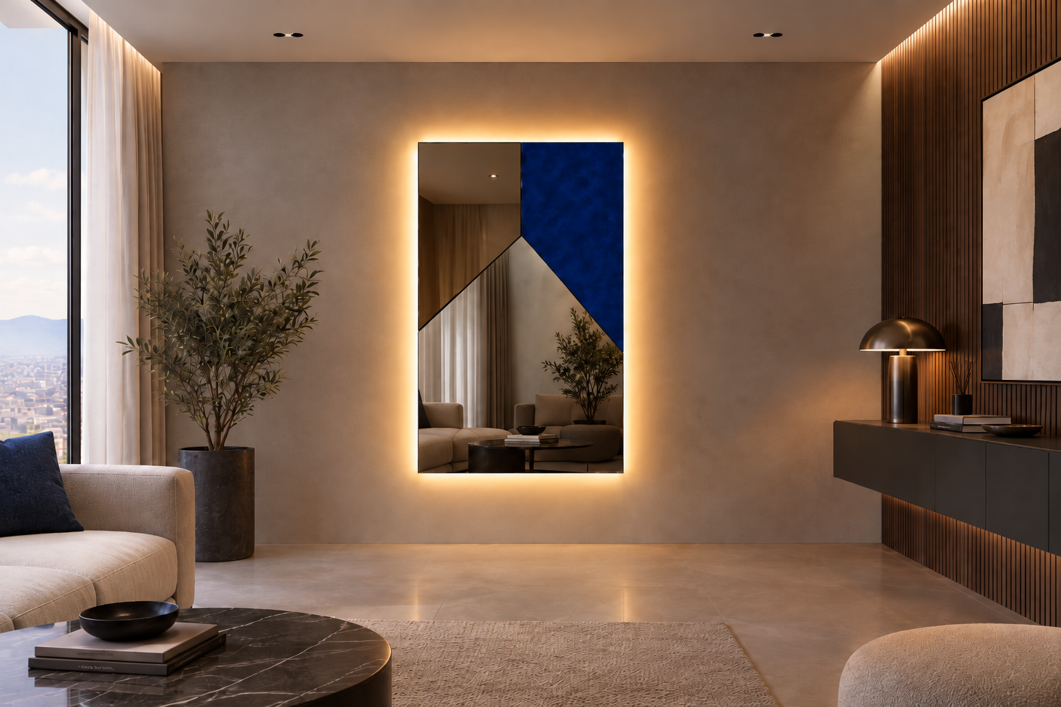 Notte – Miroir rectangulaire élégant avec cadre