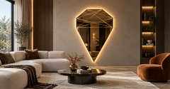 Diamante – Miroir mural design taille diamant