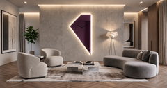 Luce Horloge – Horloge murale miroir géométrique LED