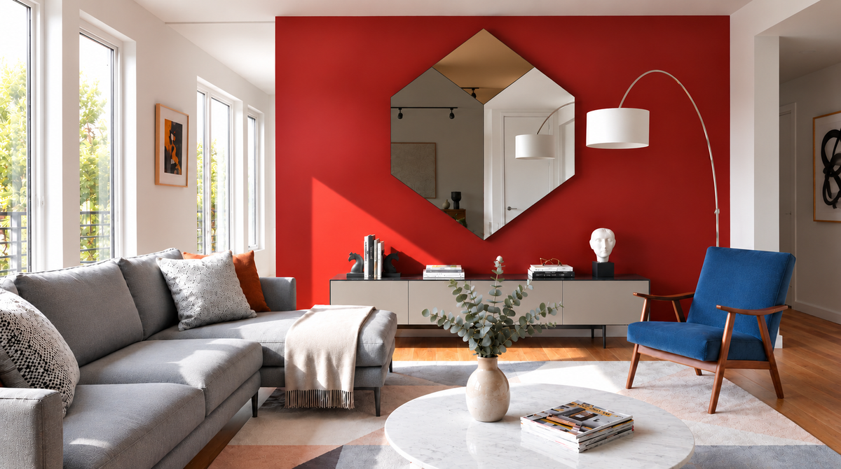 Mercurio – Miroir mural design triptyque
