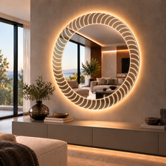 Sole – Miroir soleil rond rétroéclairé LED