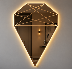 Diamante – Miroir mural design taille diamant