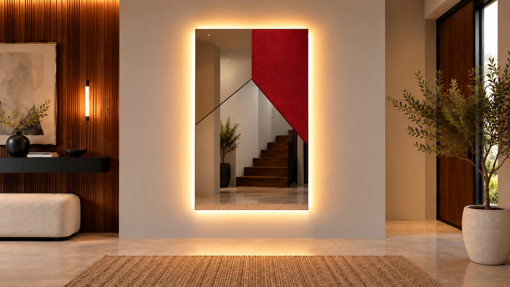 Notte – Miroir rectangulaire élégant avec cadre