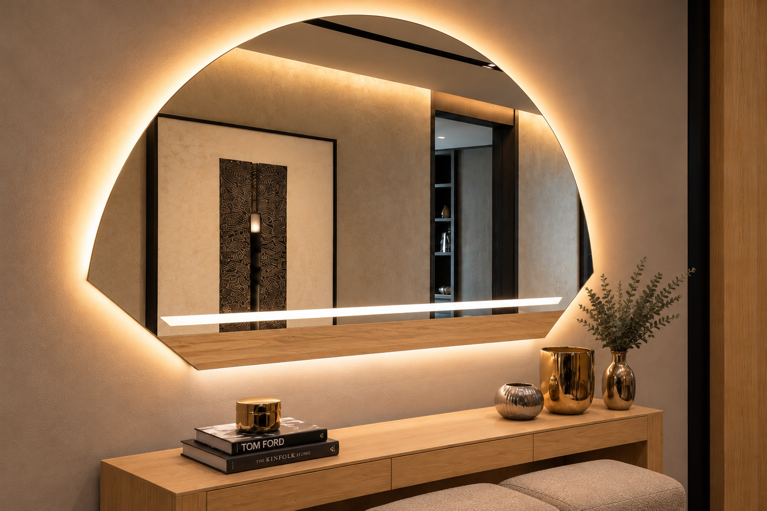 Saturno – Miroir mural décoratif personnalisable