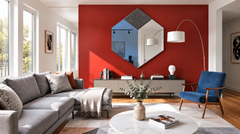 Mercurio – Miroir mural design triptyque