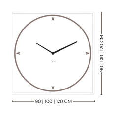 Andromeda – Horloge murale miroir design LED