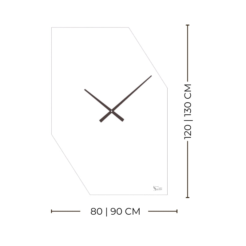 Cometa Horloge – Horloge murale miroir asymétrique