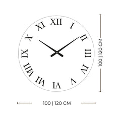 Cosmo – Horloge murale design à chiffres romains rétroéclairés