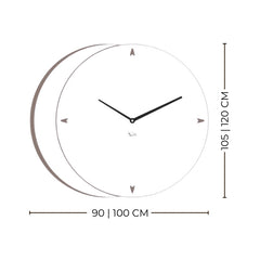 Eclissi – Horloge murale miroir ronde rétroéclairée