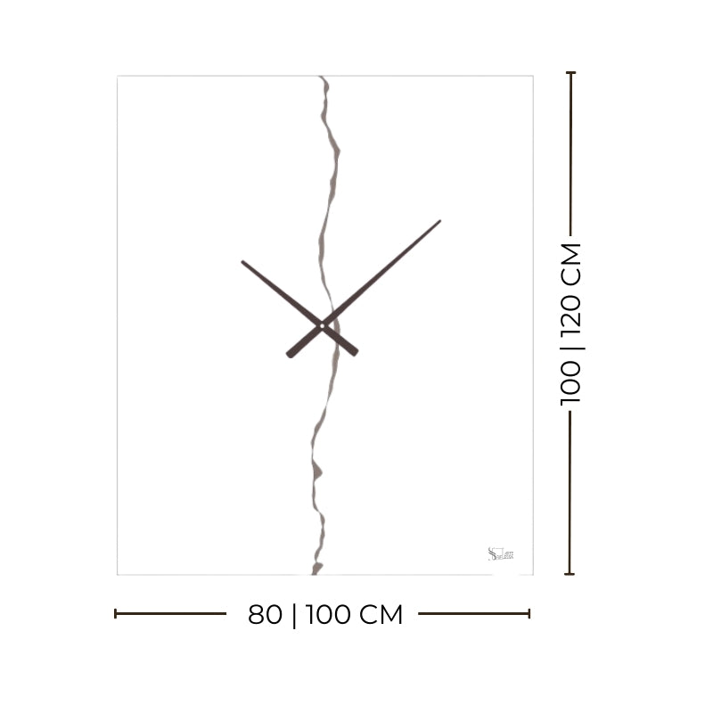 Fulmine Horloge – Horloge murale miroir design éclair LED