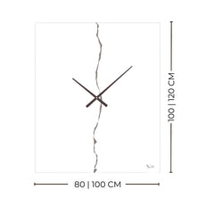 Fulmine Horloge – Horloge murale miroir design éclair LED