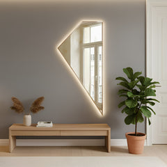 Luce – Miroir géométrique rétroéclairé LED