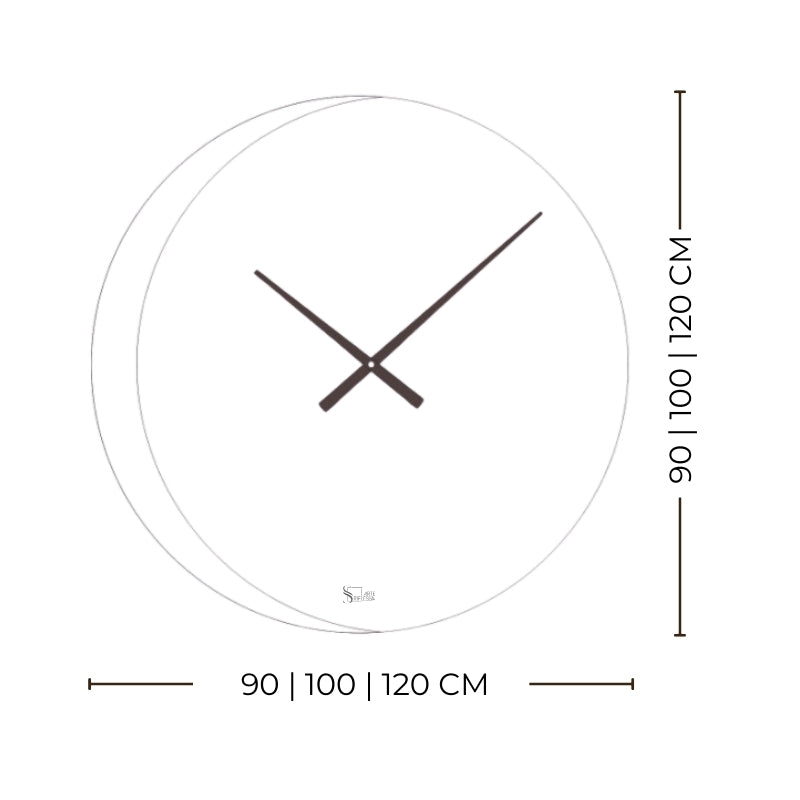 Luna Horloge – Horloge murale ronde miroir rétroéclairée