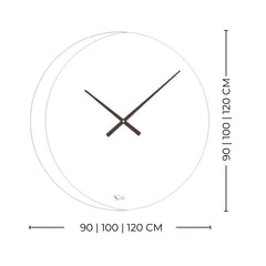 Luna Horloge – Horloge murale ronde miroir rétroéclairée