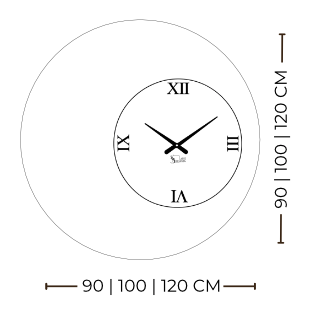 Genesi – Horloge murale circulaire avec revêtement en Alcantara