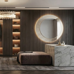 Sole – Miroir soleil rond rétroéclairé LED