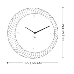 Sole Horloge – Horloge murale miroir soleil LED