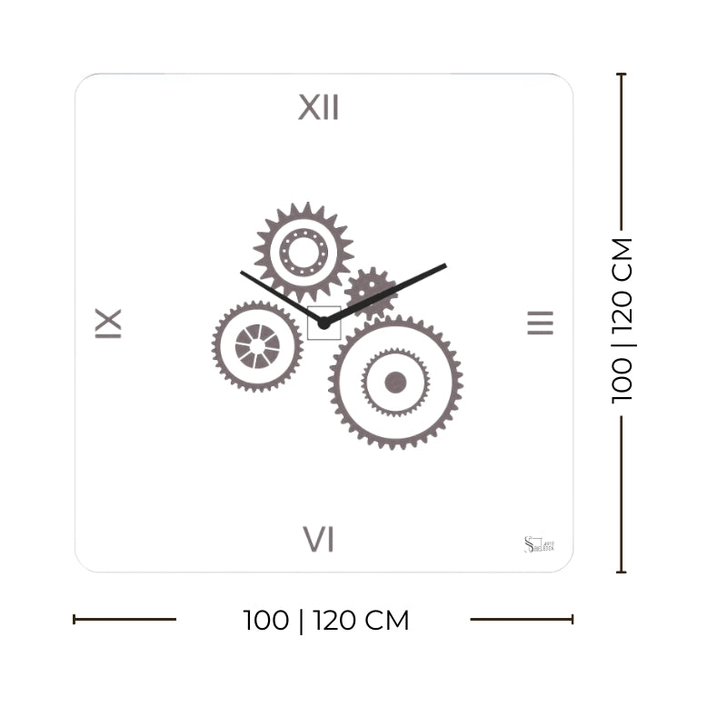 Urano – Horloge murale de luxe à chiffres romains LED